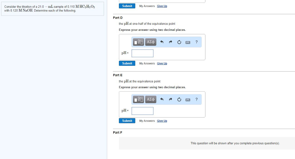 Solved Exercise 16.71 Part A Consider the titration of a | Chegg.com