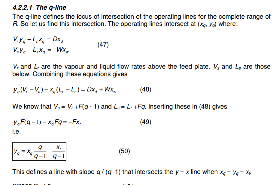 Solved 4.2.2.1 The qline The qline defines the locus of