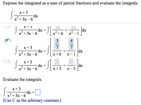 sum of partial fractions calculator