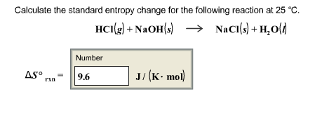 Solved Calculate the standard entropy change for the | Chegg.com