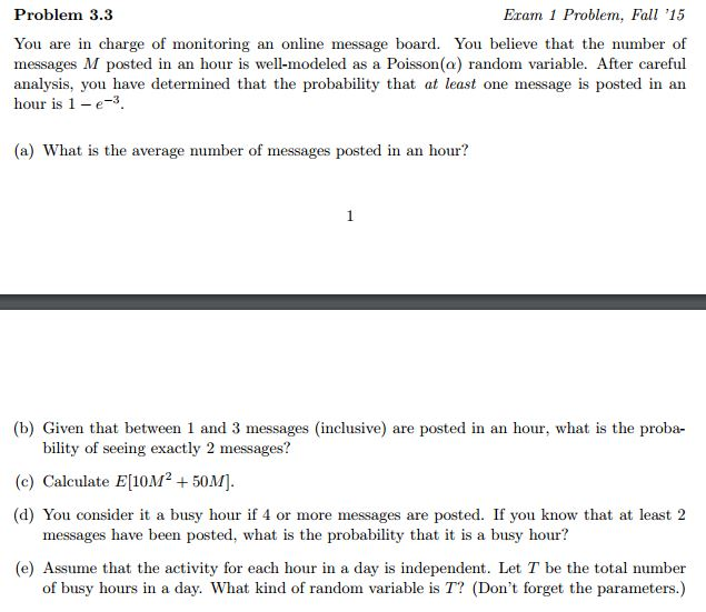 Solved You Are In Charge Of Monitoring An Online Message Chegg