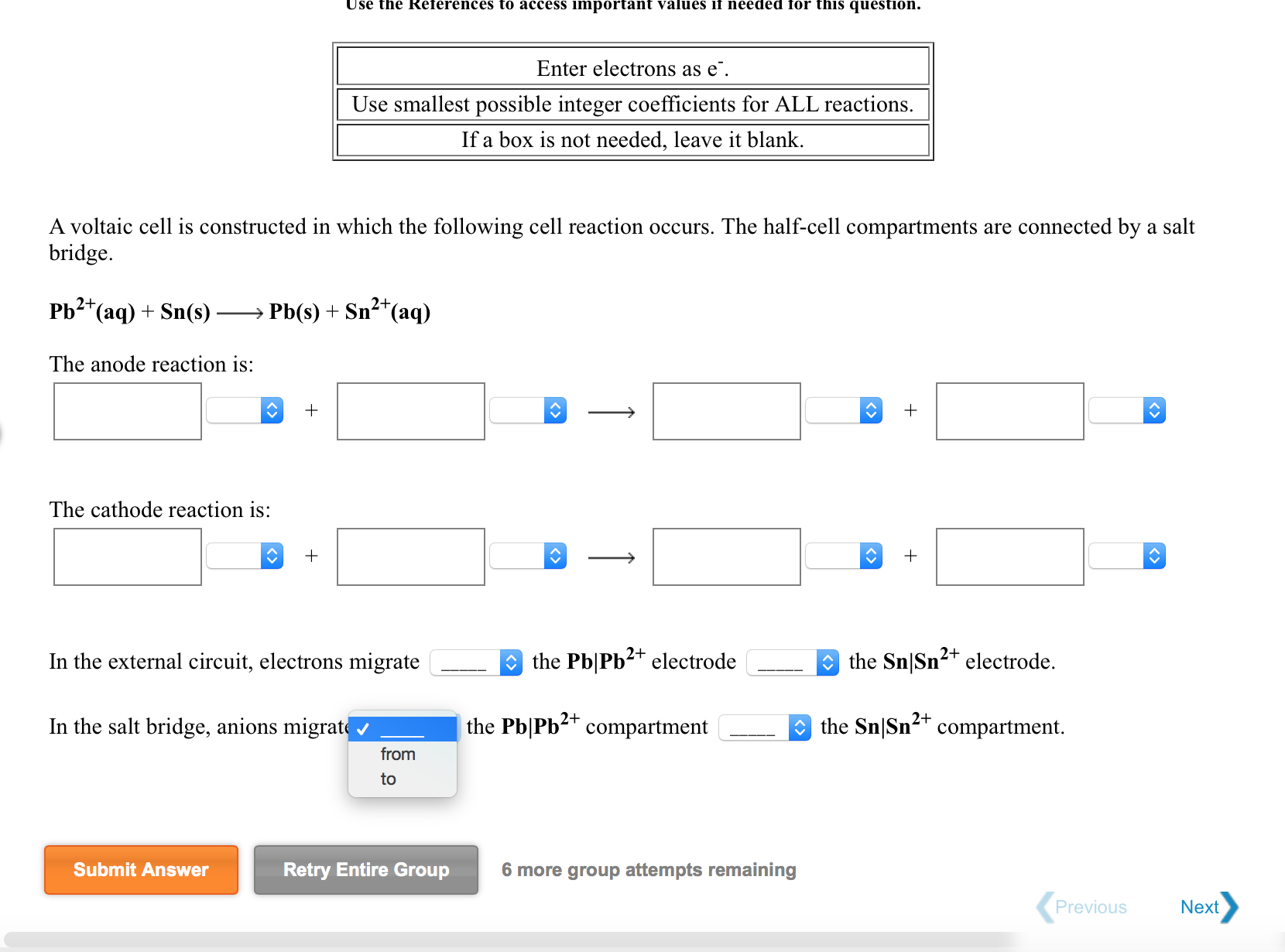 Solved A Voltaic Cell Is Constructed In Which The Following Chegg Solved A Voltaic Cell Is Constructed In Which The Following Chegg