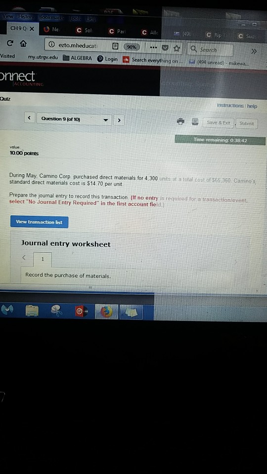 Solved During May Camino Corporation Purchased Direct Chegg