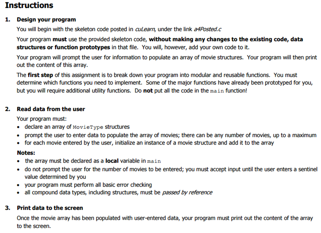 Please help me create two funcations that make this | Chegg.com
