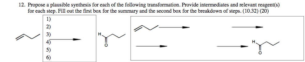 Solved Propose a plausible synthesis for each of the | Chegg.com