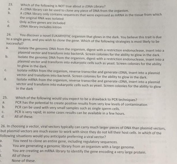 Solved 23. a. Which of the following is NOT true about a | Chegg.com