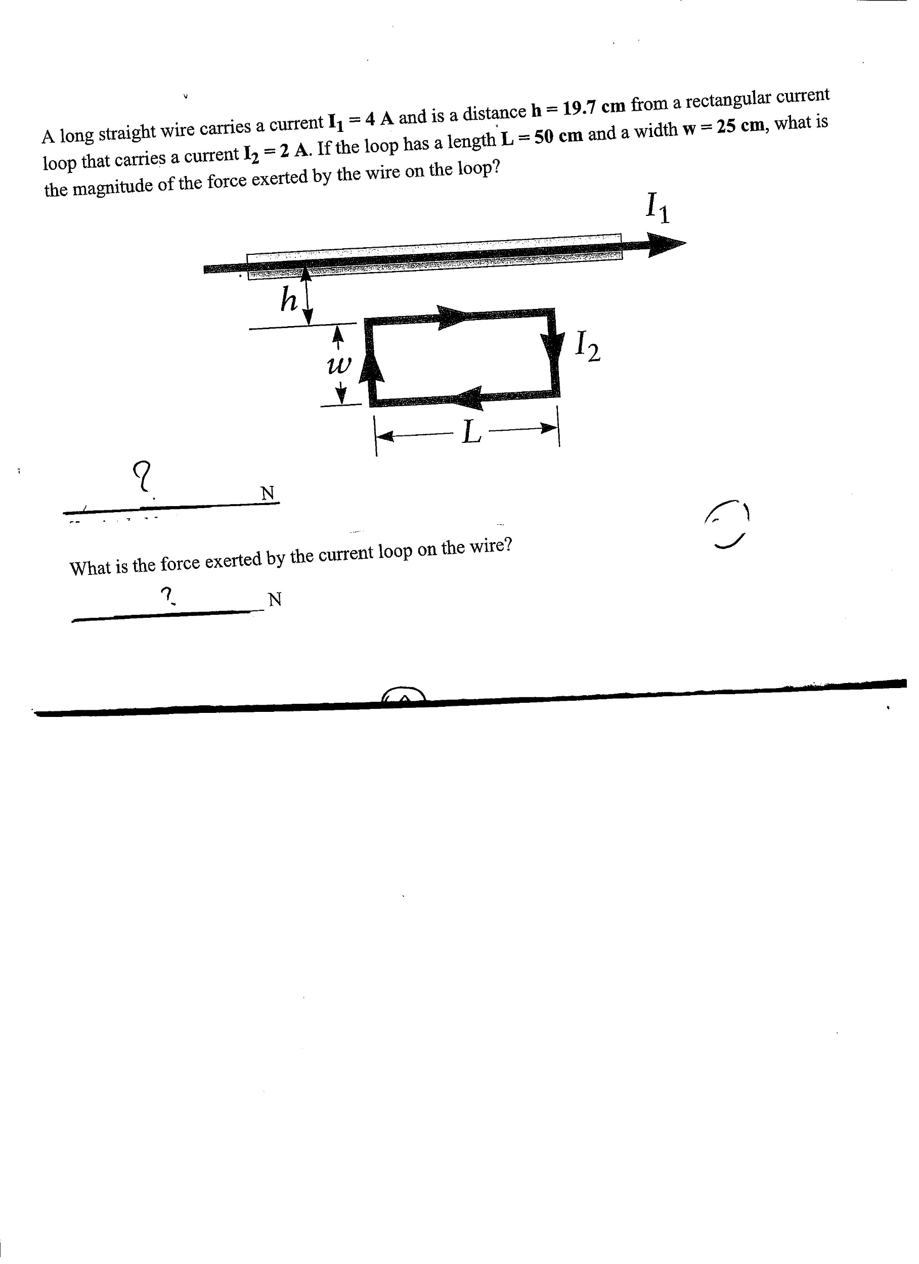 solved-in-figure-p-19-58-the-current-in-the-long-straight-wire-is-i1