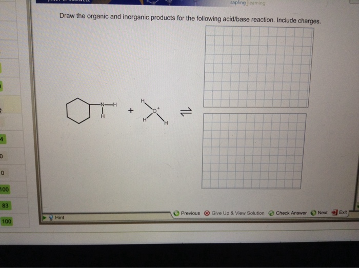 draw the organic and inorganic products for the | Chegg.com