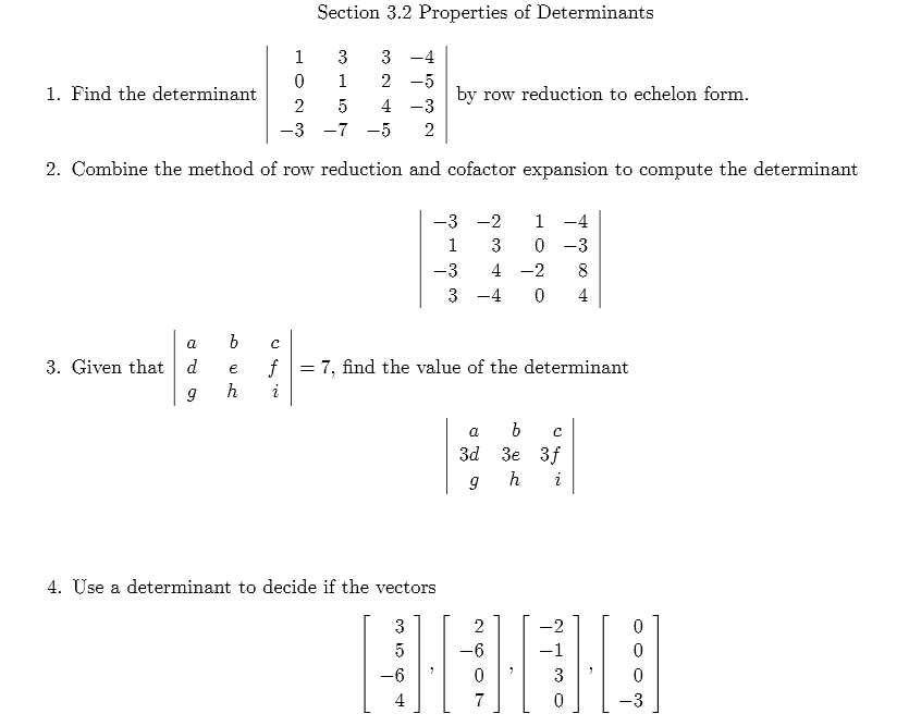 solved-properties-of-determinants-find-the-determinant-by-chegg