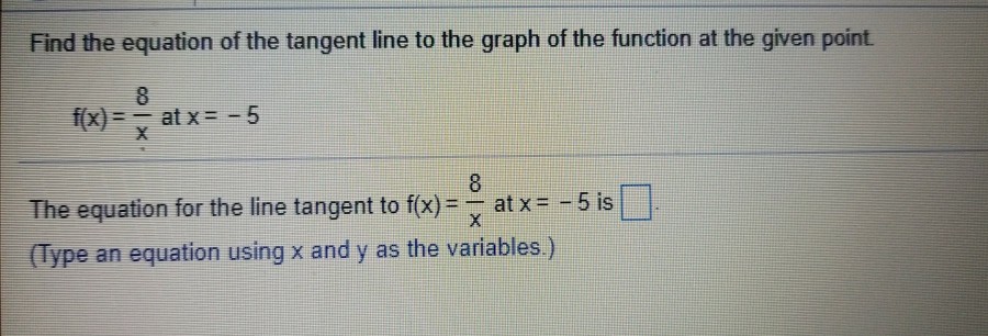 Solved Find the equation of the tangent line to the graph of | Chegg.com