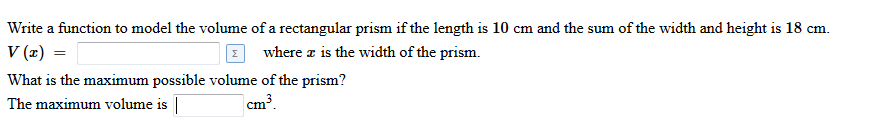 Solved Write a function to model the volume of a rectangular | Chegg.com