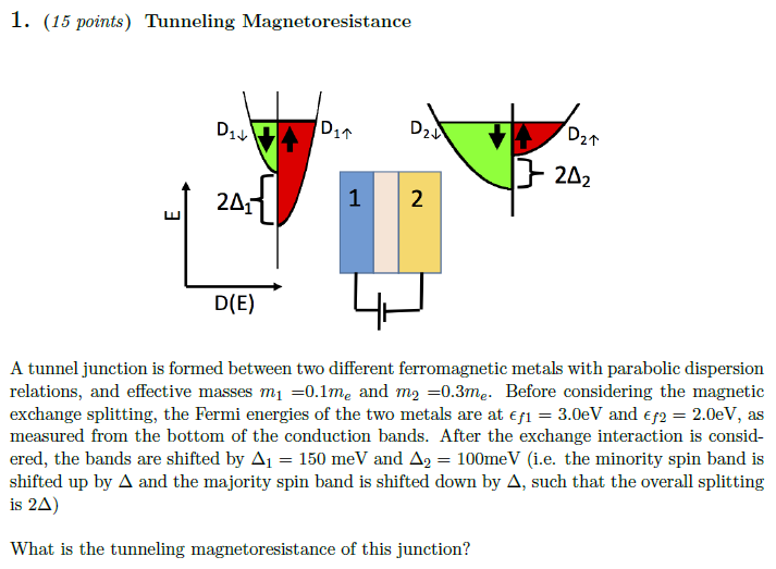 Tunneling A tunnel junction is