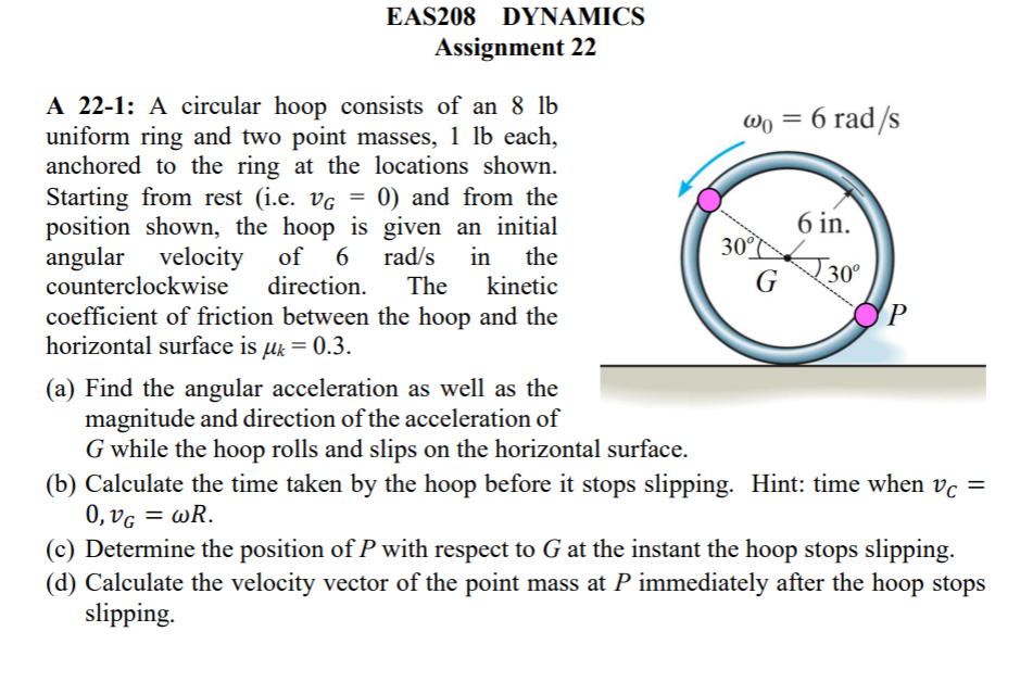 solved-eas208-dynamics-assignment-22-a-22-1-a-circular-hoop-chegg