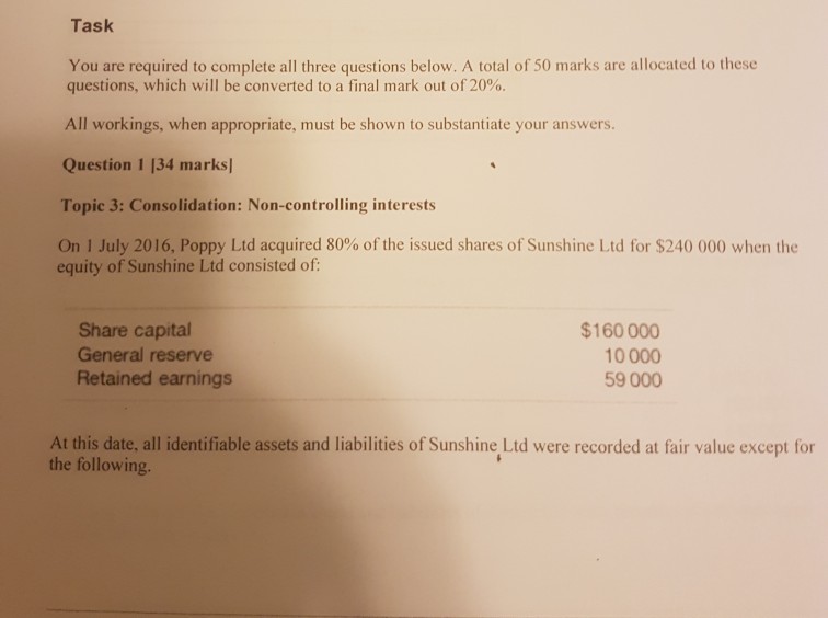 Solved Task You are required to complete all three questions | Chegg.com