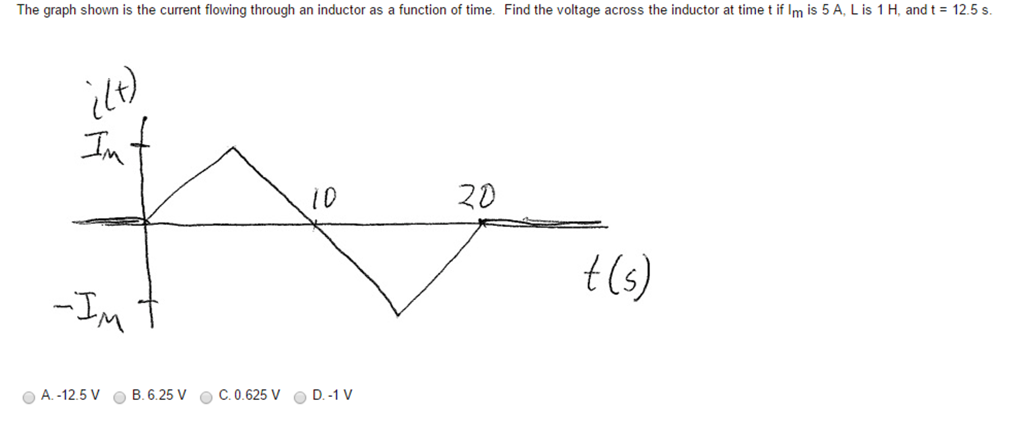 solved-the-graph-shown-is-the-current-flowing-through-an-chegg