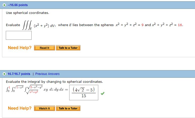 solved-16-66-points-use-spherical-coordinates-evaluate-x2-chegg