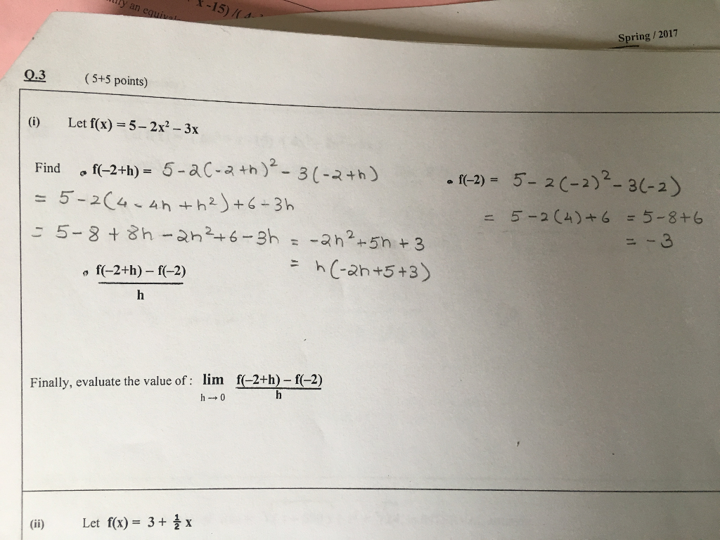 solved-let-f-x-5-2x-2-3x-find-f-2-h-f-2-chegg