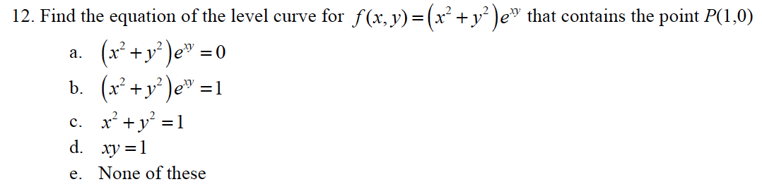 solved-find-the-equation-of-the-level-curve-for-f-x-y-x2-chegg