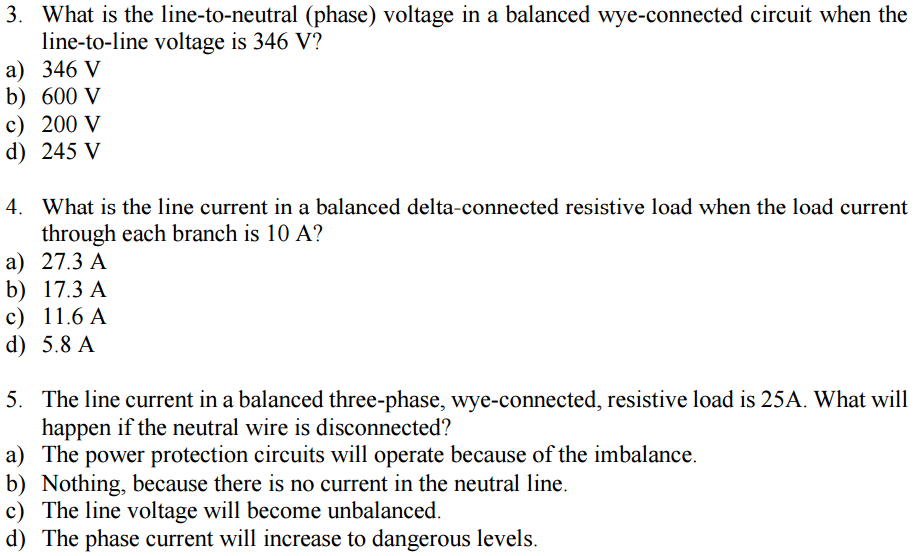 Solved In a balanced wye-connected circuit the line | Chegg.com