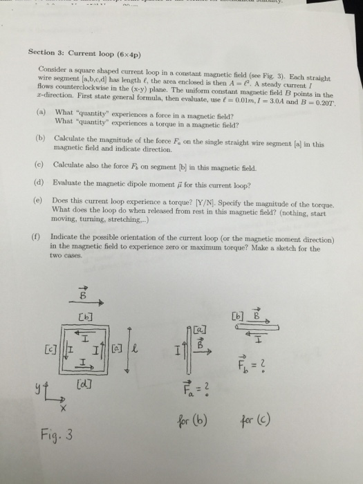 Solved Consider a square shaped current loop in a constant | Chegg.com