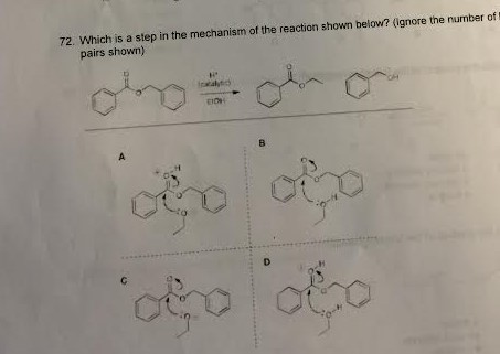 Solved Which is a step in the mechanism of the reaction | Chegg.com