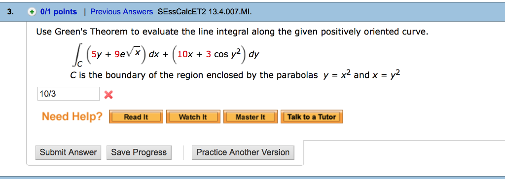 Solved Use Green's Theorem to evaluate the line Integral | Chegg.com