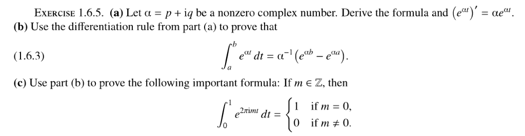 Solved EXERCISE 1.65. (a) Let α = p + iq be a nonzero | Chegg.com