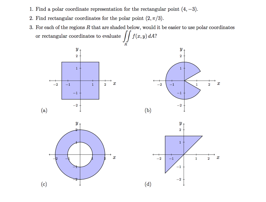 Converting Polar Coordinates To Rectangular Coordinates Work