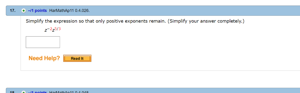 Solved Simplify the expression so that only positive | Chegg.com