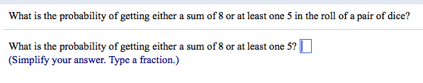 solved-what-is-the-probability-of-getting-either-a-sum-of-8-chegg