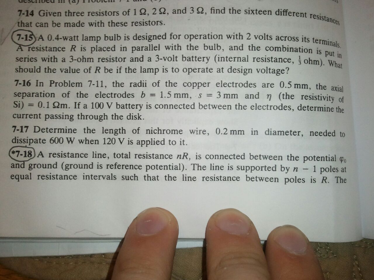 Solved Given three resistors of 1 ohm , 2 ohm , and 3 ohm,