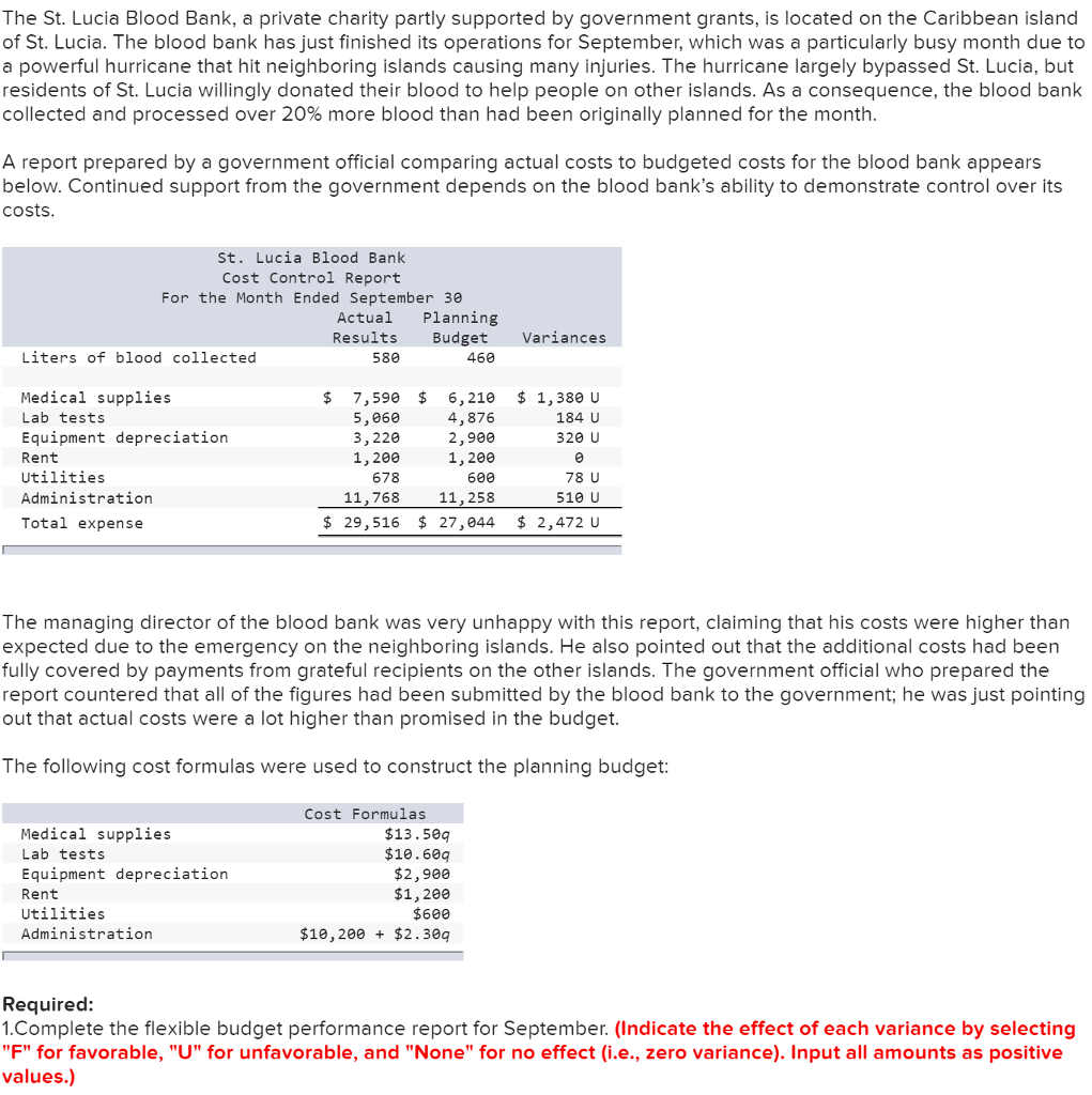 solved-the-st-lucia-blood-bank-a-private-charity-partly-chegg