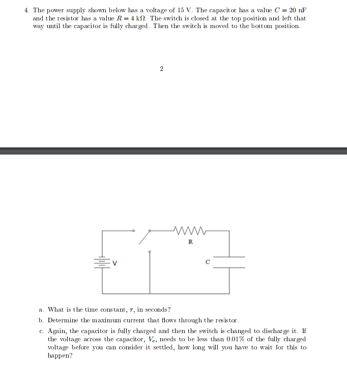 Solved The power supply shown below has a voltage of 15 V. | Chegg.com