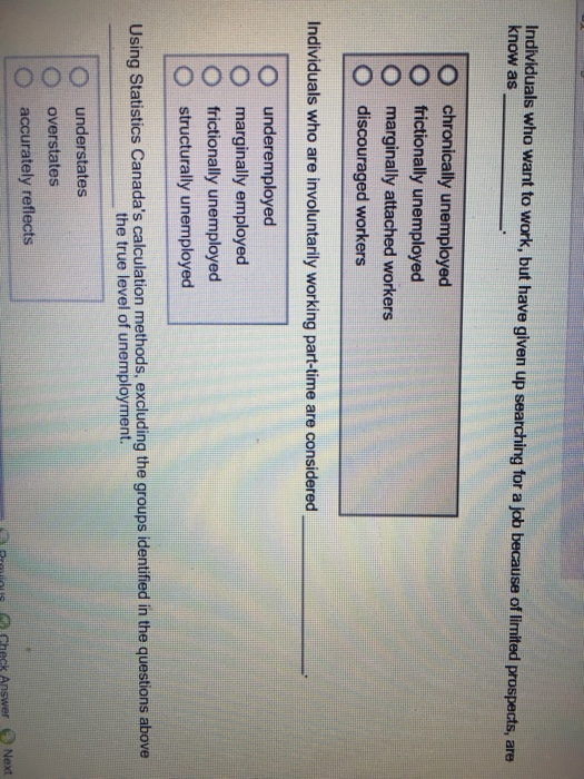 Solved: Individual Who Want To Work, But Have Up Searching... | Chegg.com