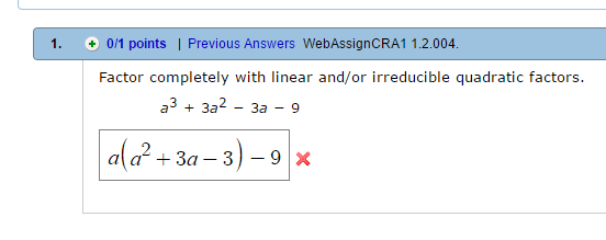 Solved Factor Completely With Linear Andor Irreducible 6698