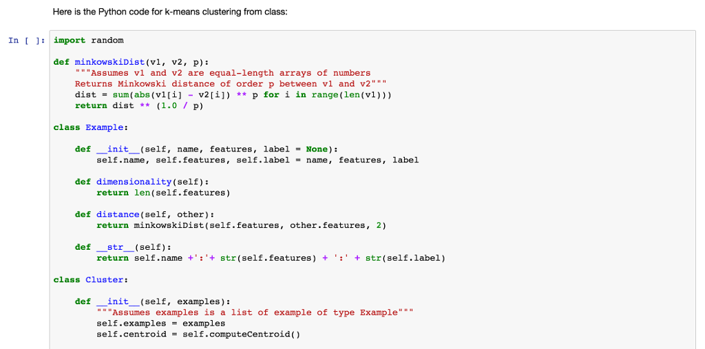Here Is The Python Code For K Means Clustering From 0679
