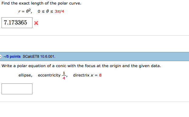 Solved Find The Exact Length Of The Polar Curve R