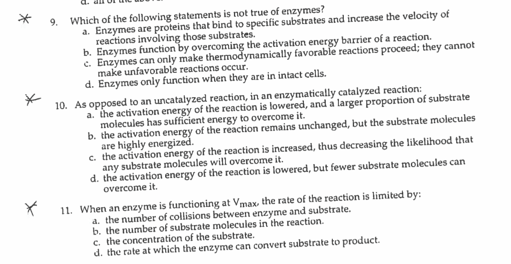Solved 9. Which of the following statements is not true of