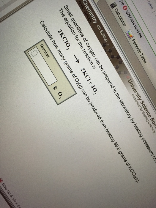 Solved Small quantities of oxygen can be prepared in the