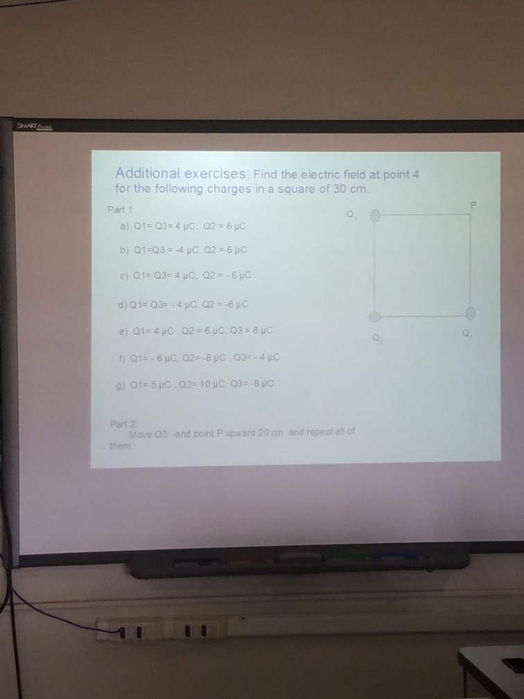 Solved Additional Exercises: Find The Electric Field At | Chegg.com