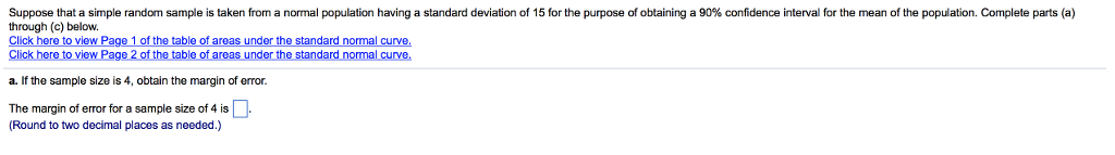 Solved Suppose that a simple random samp e is taken om a | Chegg.com