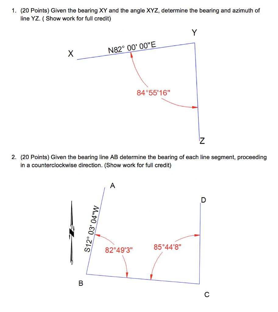 solved-1-20-points-given-the-bearing-xy-and-the-angle-chegg