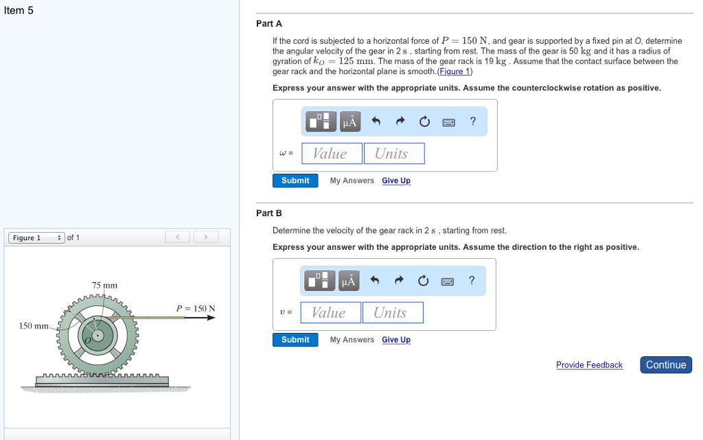 Solved If the cord is subjected to a horizontal force of P | Chegg.com