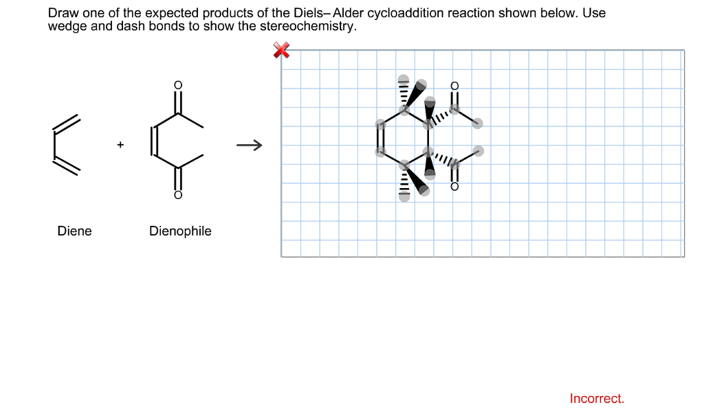 Solved Draw one of the expected products of the DielsAlder