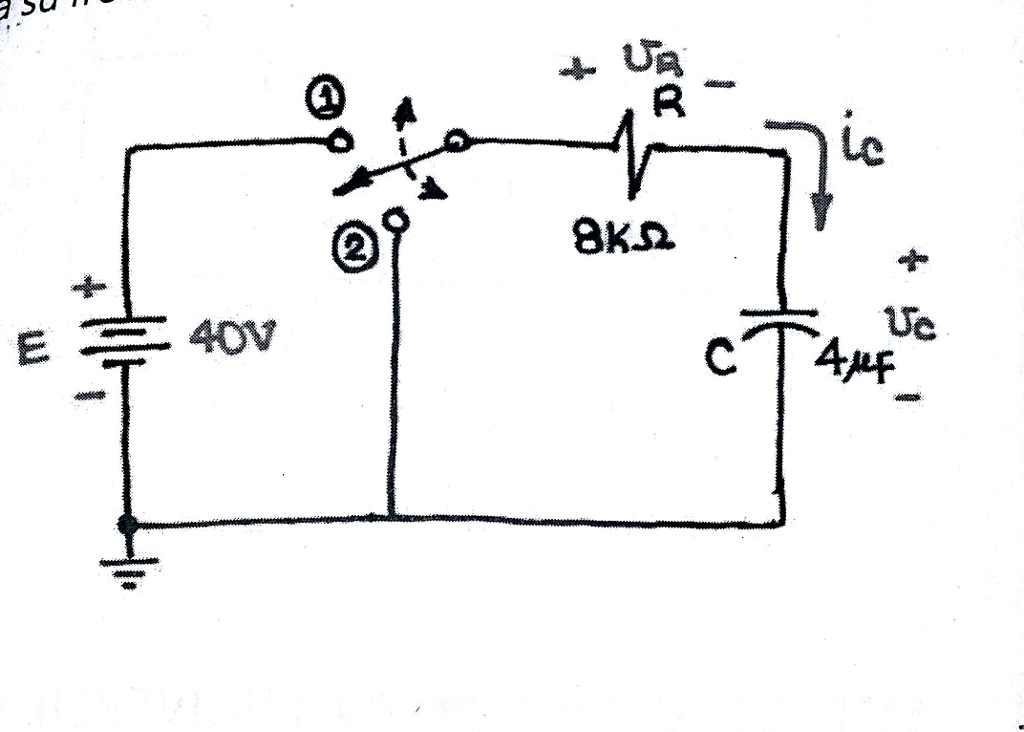 Solved Transients in Capacitors for the one shown in the | Chegg.com