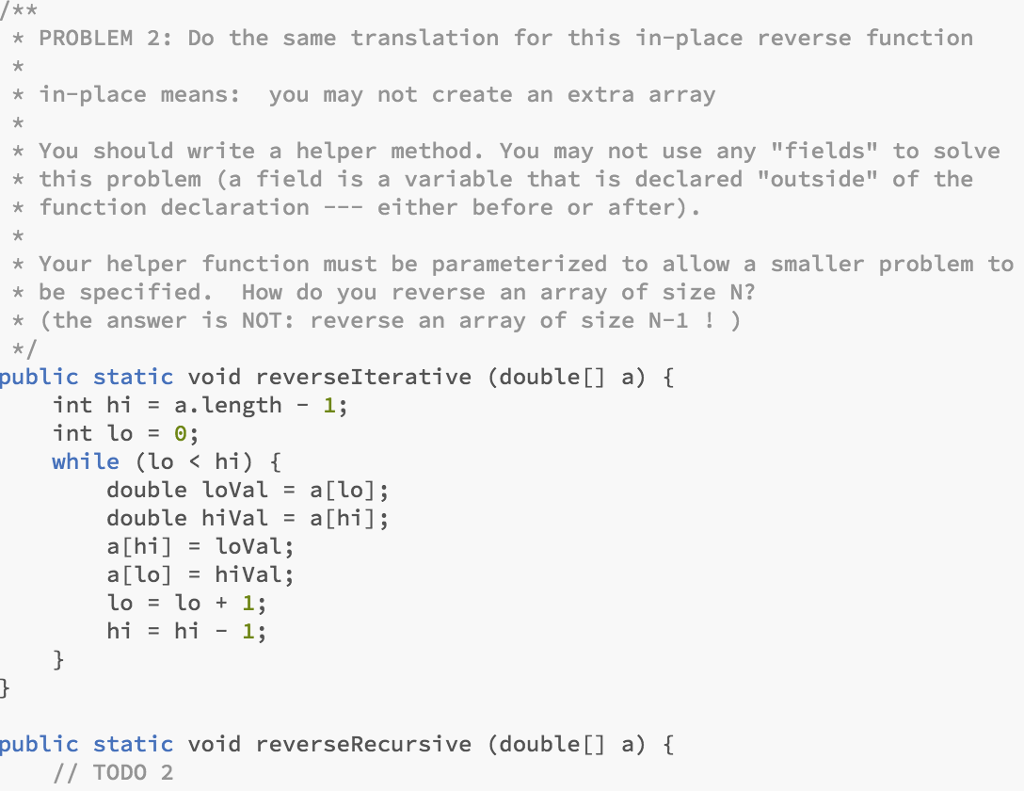 Solved k x * PROBLEM 2: Do the same translation for this | Chegg.com