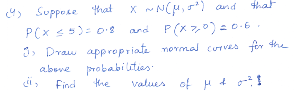 Solved Suppose that X ~ N (mu, sigma^2) and that P(x | Chegg.com ...