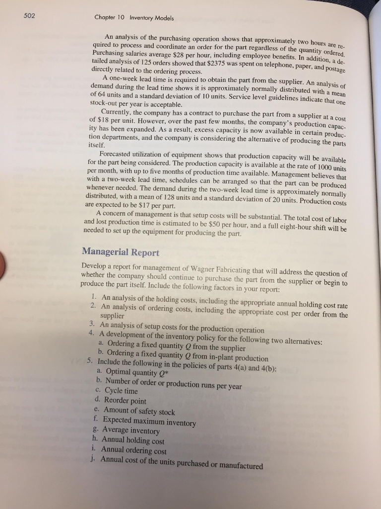 Solved How do I complete the Case Study 1 Wagner