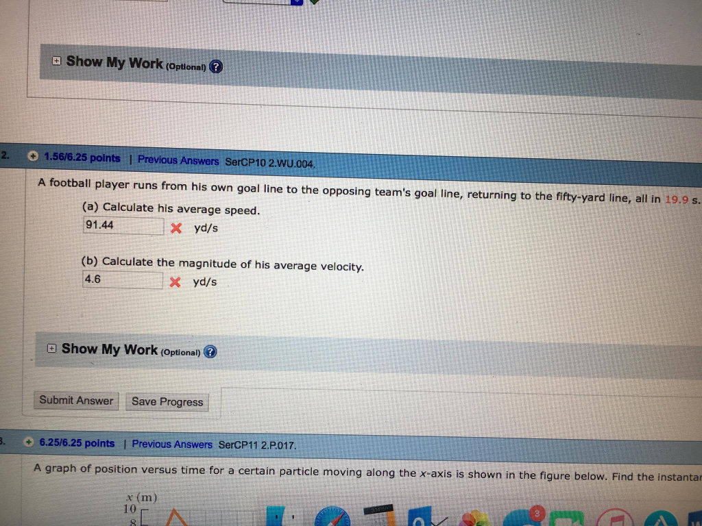 Solved A football player runs from his own goal line to the