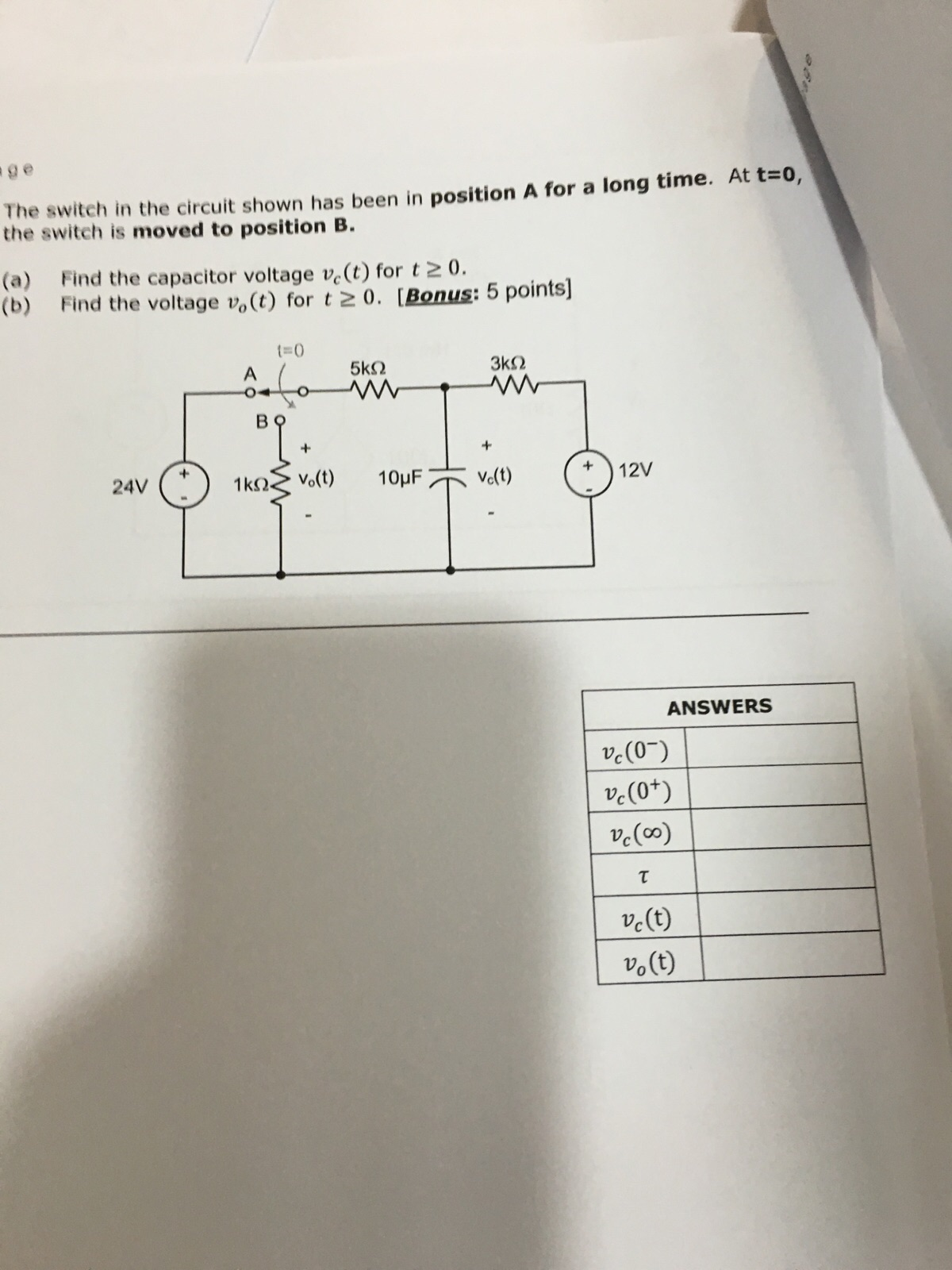 solved-the-switch-in-the-circuit-shown-has-been-in-position-chegg